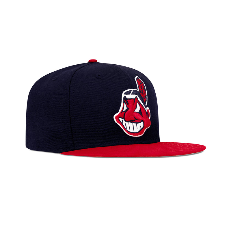 Cleveland Indians Chief Wahoo Two Tone Full back Baseball Cap