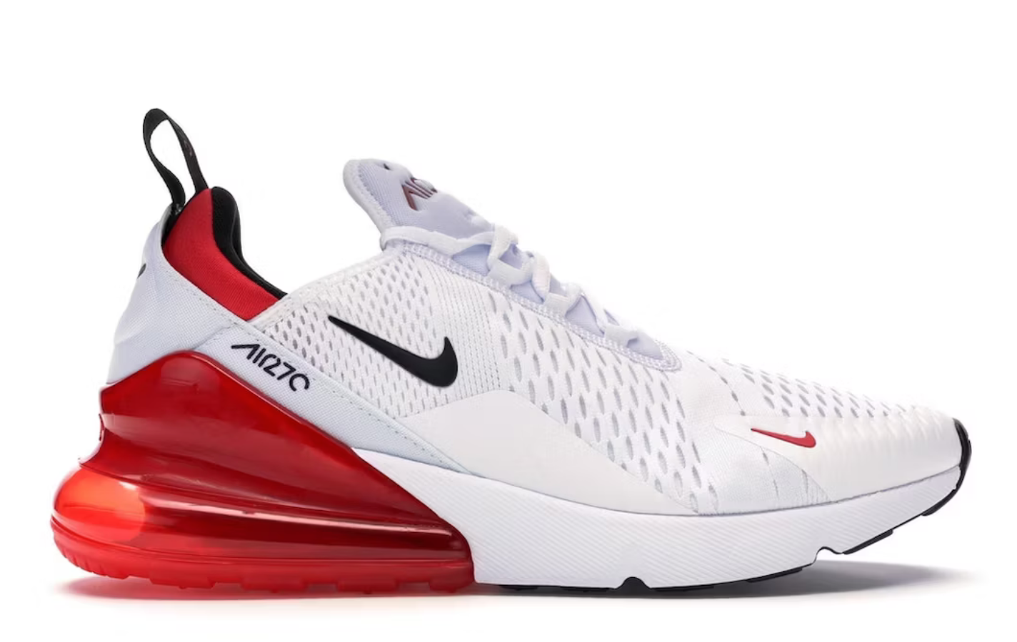 270 nike white and red hotsell