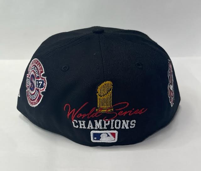 New York Yankees 1998 WORLD SERIES RED-BOTTOM Navy Fitted Hat