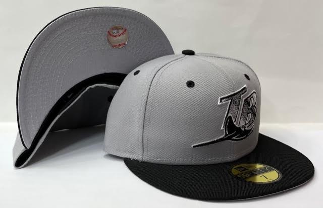 New Era Tampa Bay Rays Fitted Grey Bottom Black – FCS Sneakers