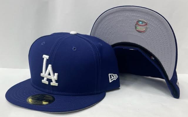 New Era Los Angeles Dodgers Fitted Grey Bottom Royal Blue White – FCS  Sneakers