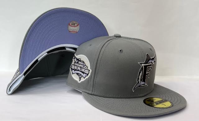 New Era Florida Marlins Fitted Lavender Bottom Grey Black (2003 Worl –  FCS Sneakers