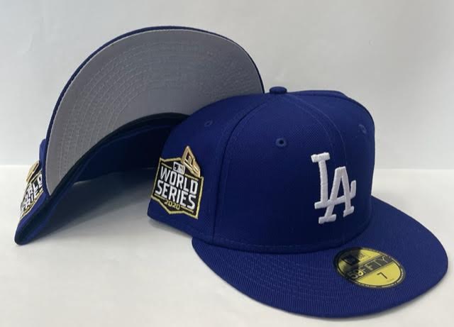 New Era Los Angeles Dodgers Fitted Grey Bottom Royal White (2020 Wor –  FCS Sneakers