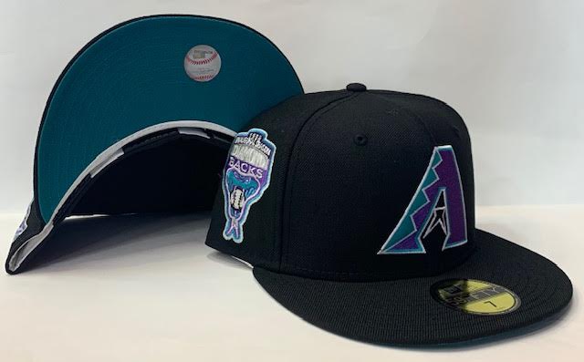 Arizona Diamondbacks (Purple) 1998 Inaugural Season New Era 59FIFTY Fitted (Teal Under Visor)