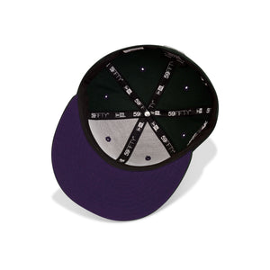 New Era Milwaukee Brewers Fitted Purple Bottom 