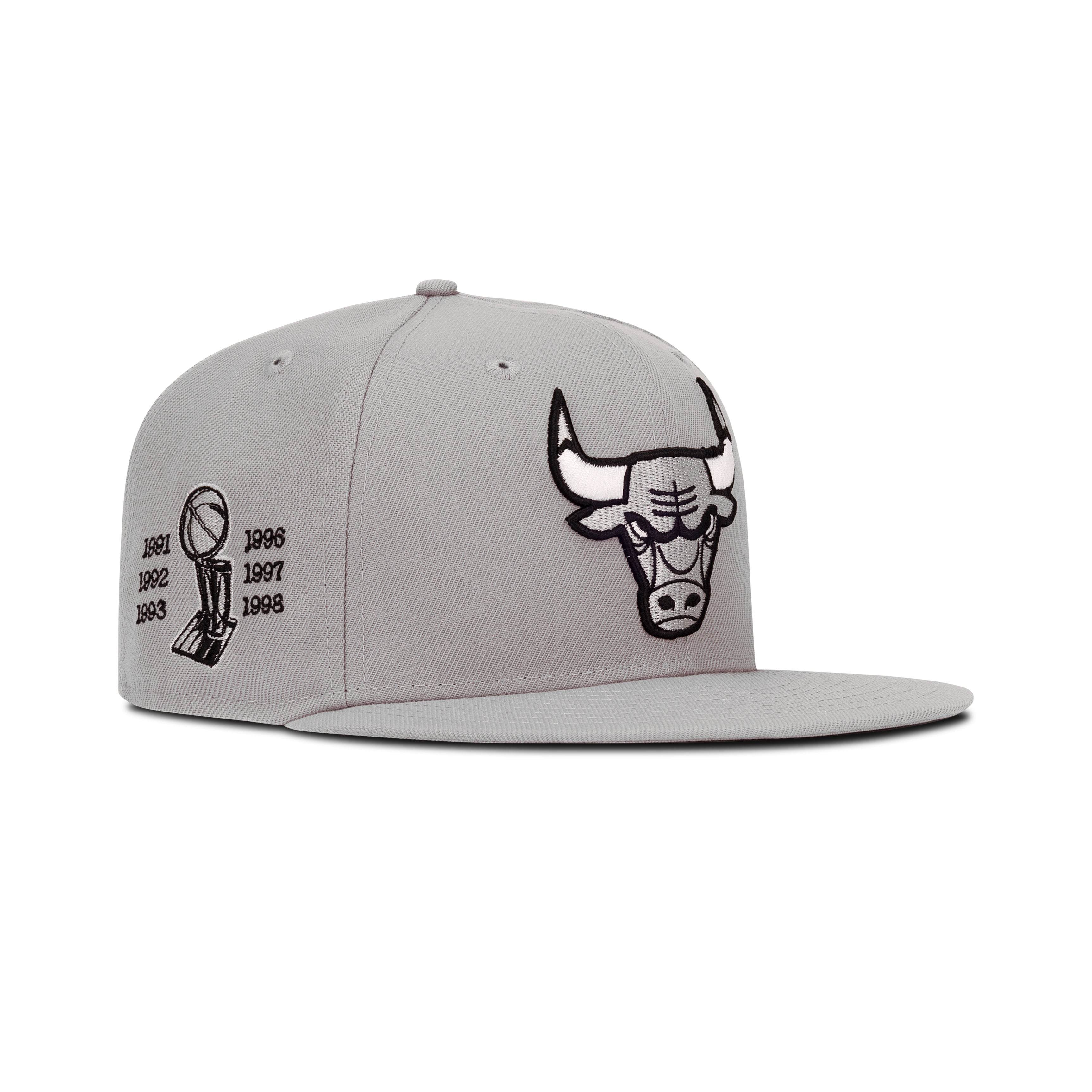 New Era Chicago Bulls Fitted Grey Bottom 