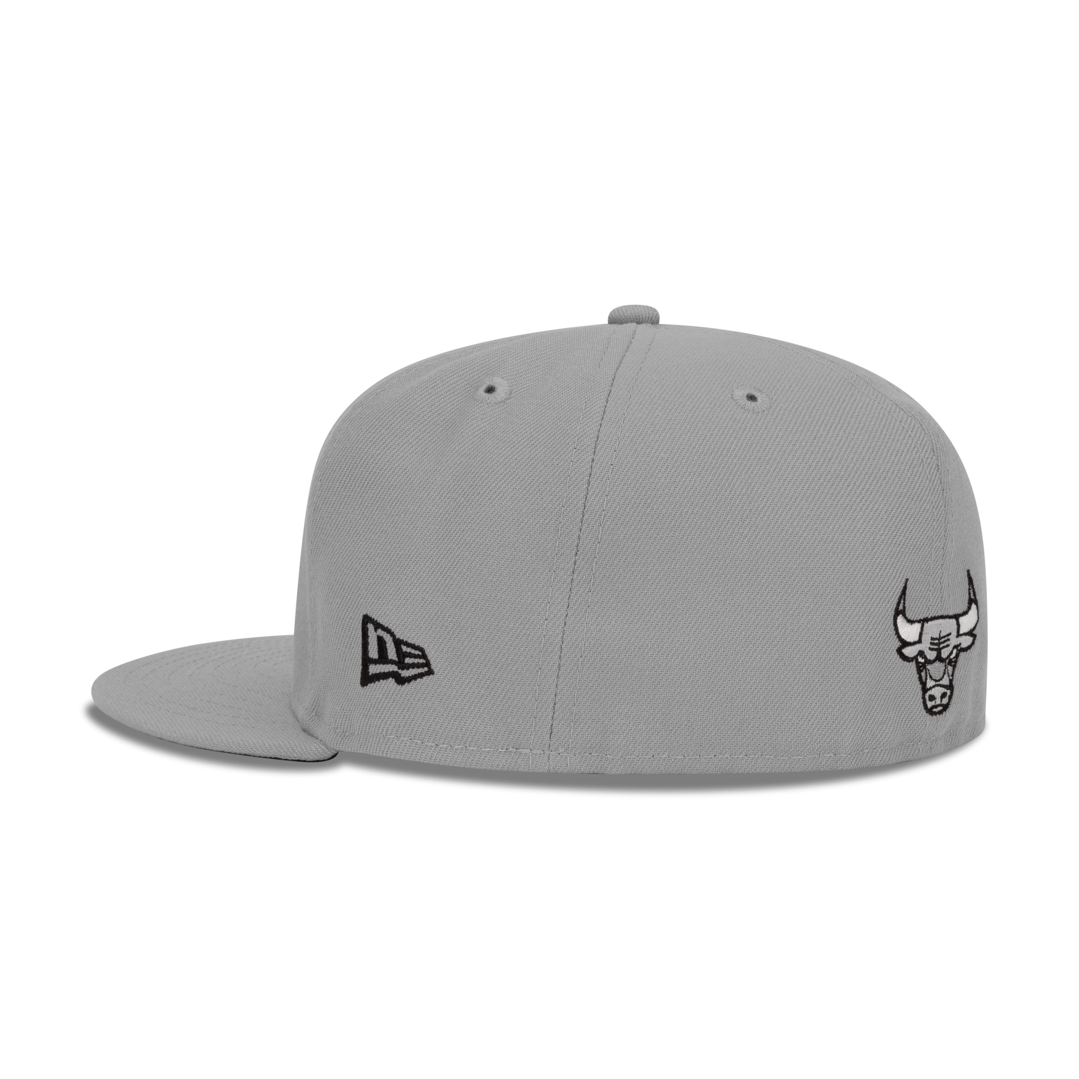 New Era Chicago Bulls Fitted Grey Bottom 