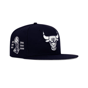 New Era Chicago Bulls Fitted Grey Bottom 