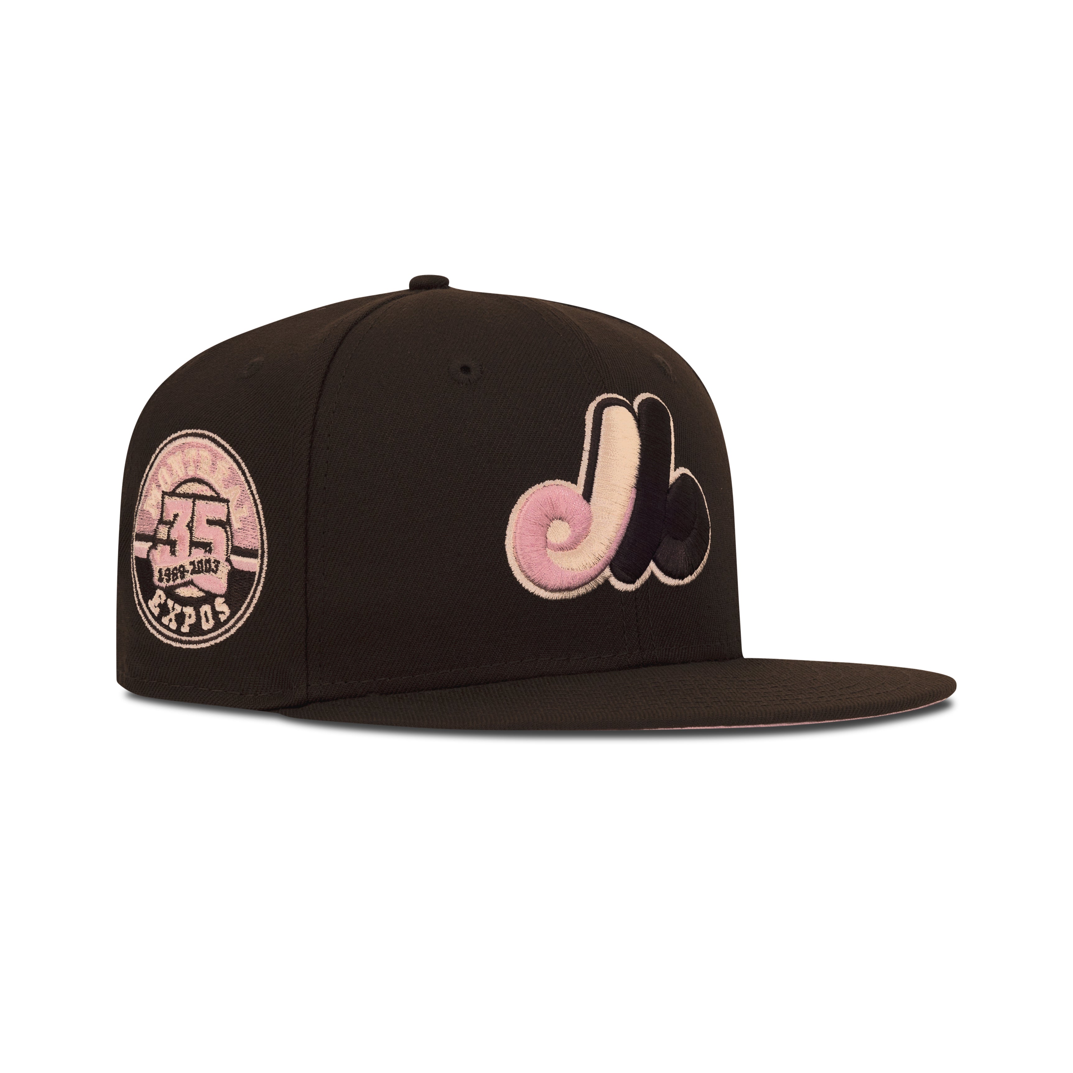 New Era Montreal Expos Fitted Pink Bottom 