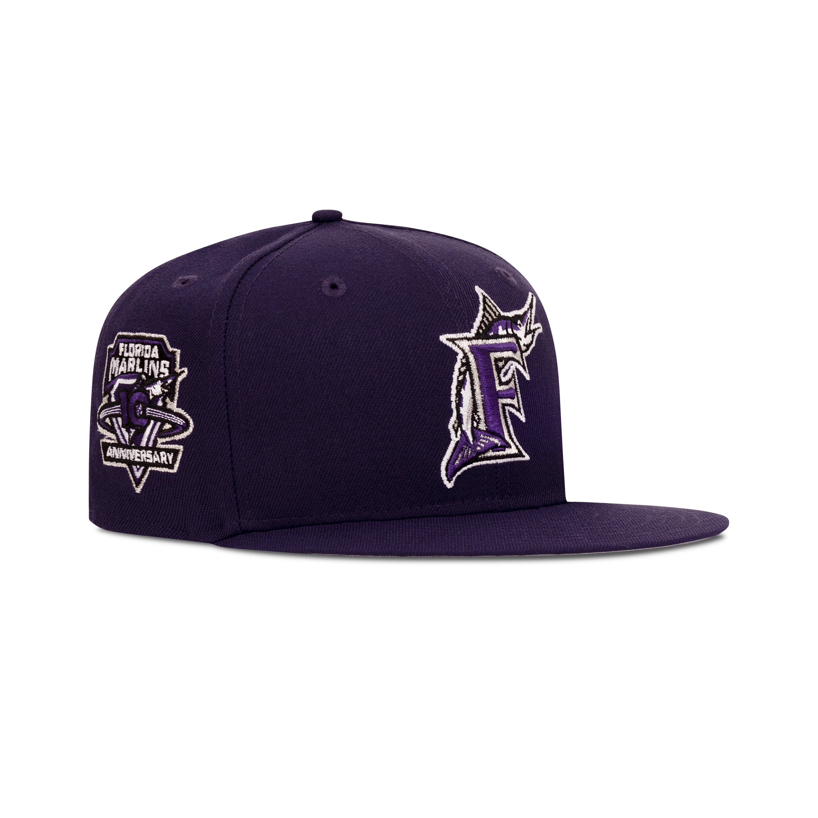 New Era Florida Marlins Fitted Grey Bottom 