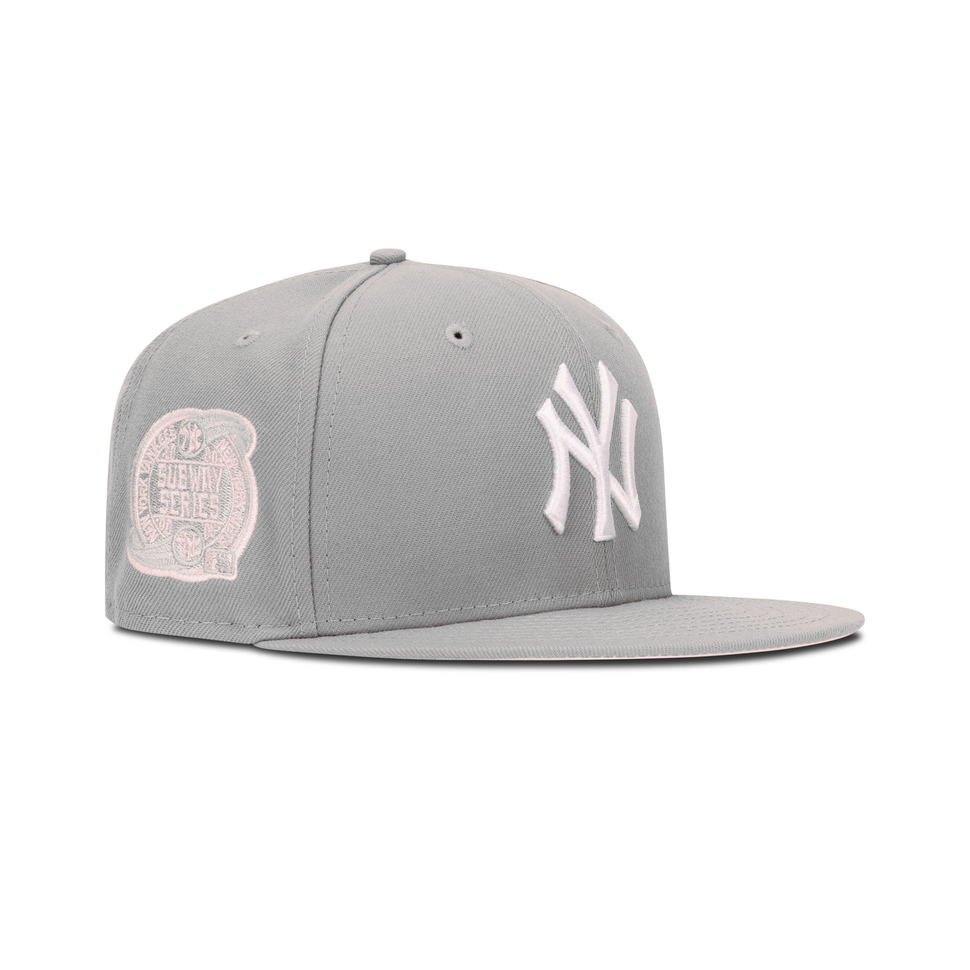 Sky Blue New York Yankees Pink Bottom 1999 World Series Side Patch New Era  59Fifty Fitted