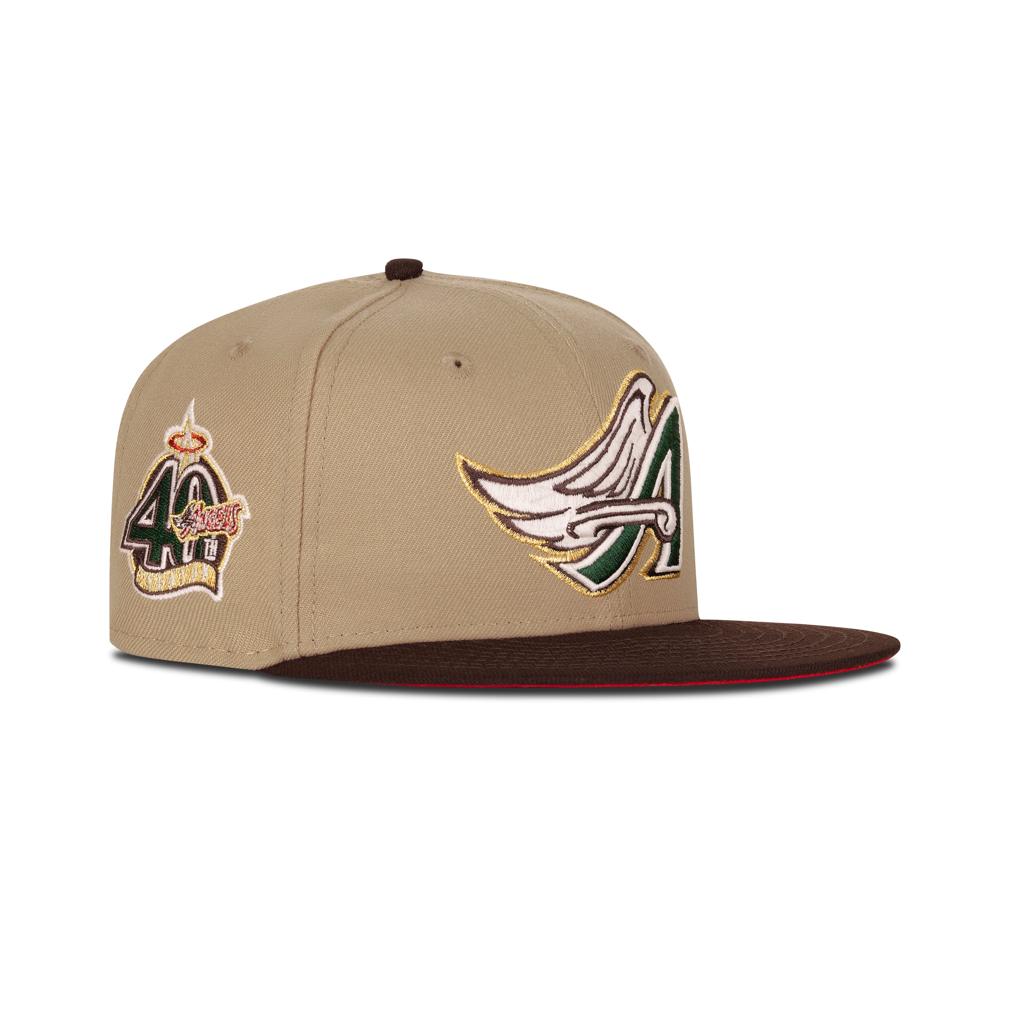 New Era L.A. Anaheim Angels Fitted Red Bottom 