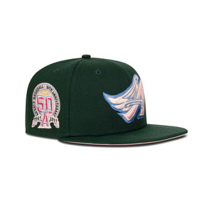 New Era L.A. Anaheim Angels Fitted Pink Bottom 