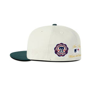 New Era Oakland Athletic's Fitted Grey Bottom 