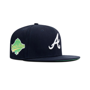 New Era Atlanta Braves Fitted Green Bottom 