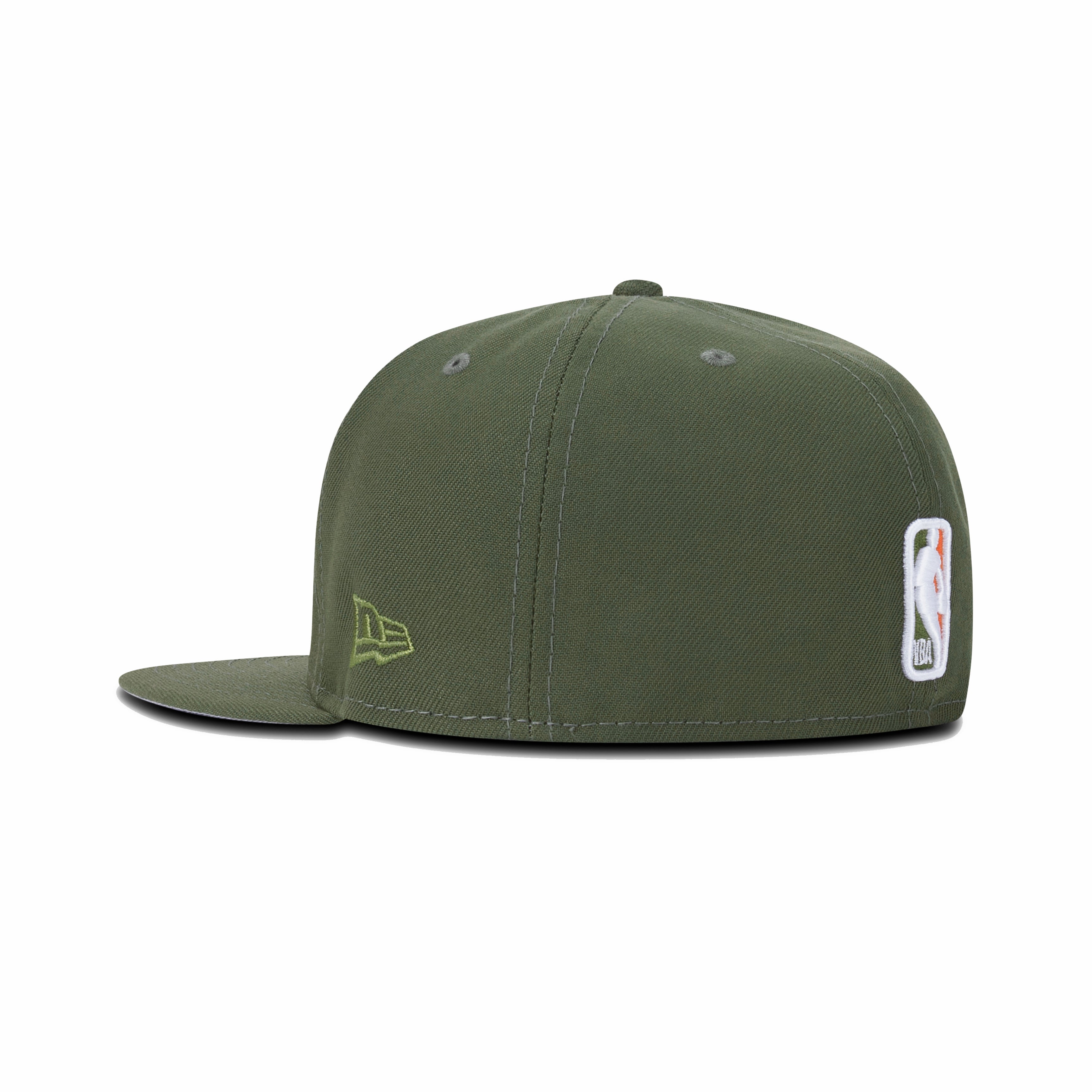 New Era Milwaukee Bucks Fitted Grey Bottom 