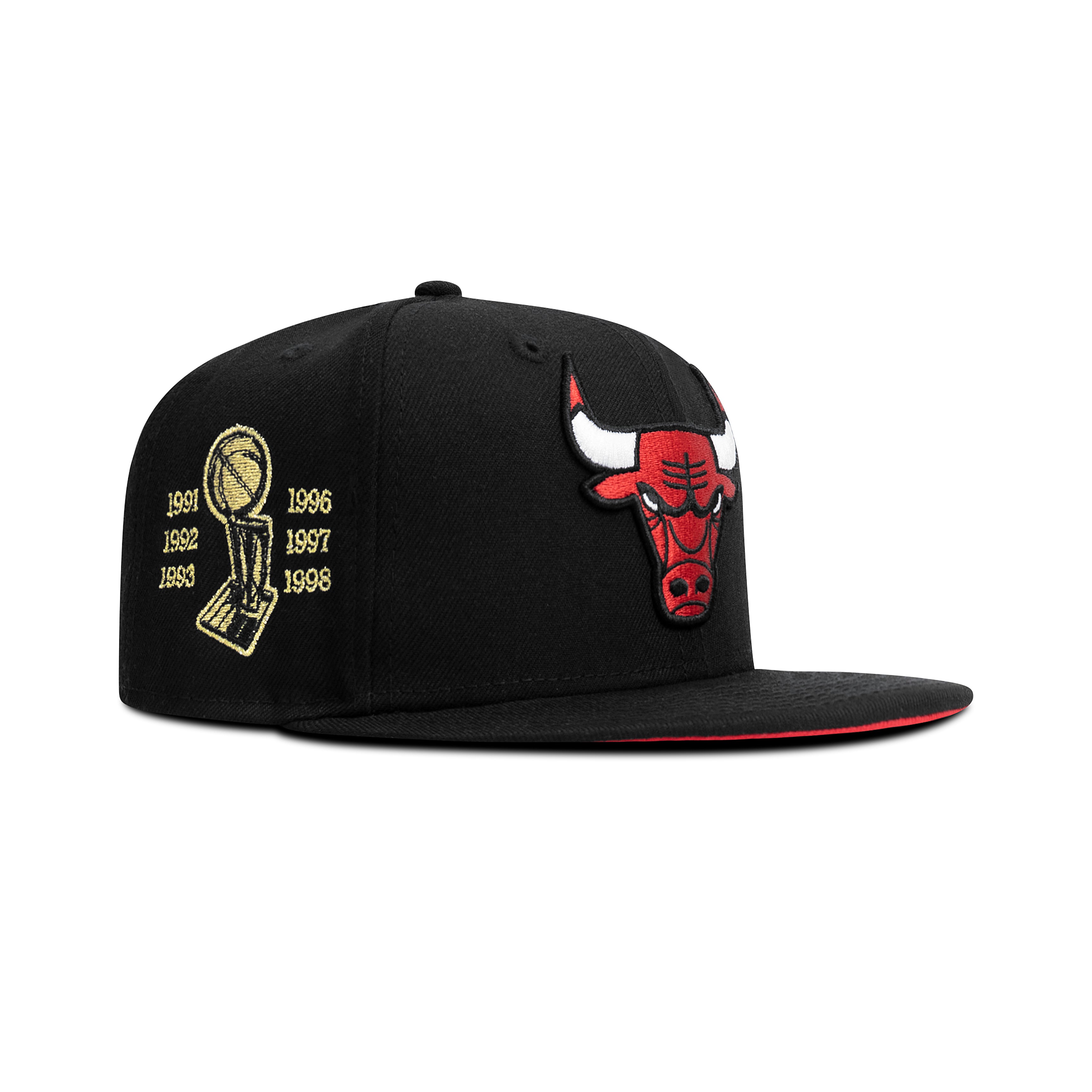 New Era Chicago Bulls Fitted Red Bottom 