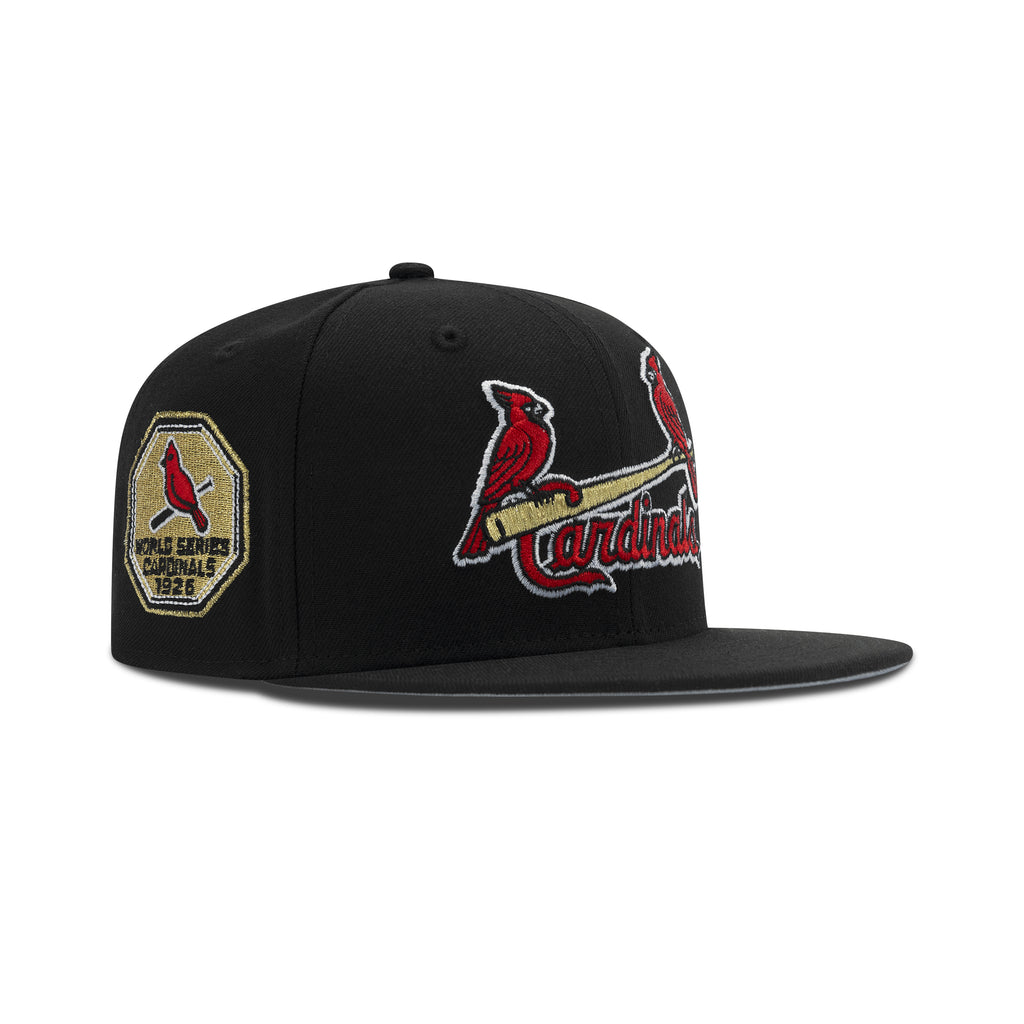 New Era St. Louis Cardinals Fitted Grey Bottom "Black Red Gold" (1926 World Series Embroidery)