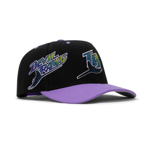 Mitchell & Ness Tampa Bay Rays Overbite Pro Snapback Grey Bottom 