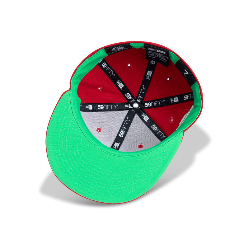 New Era Washington Nationals Fitted Green Bottom 