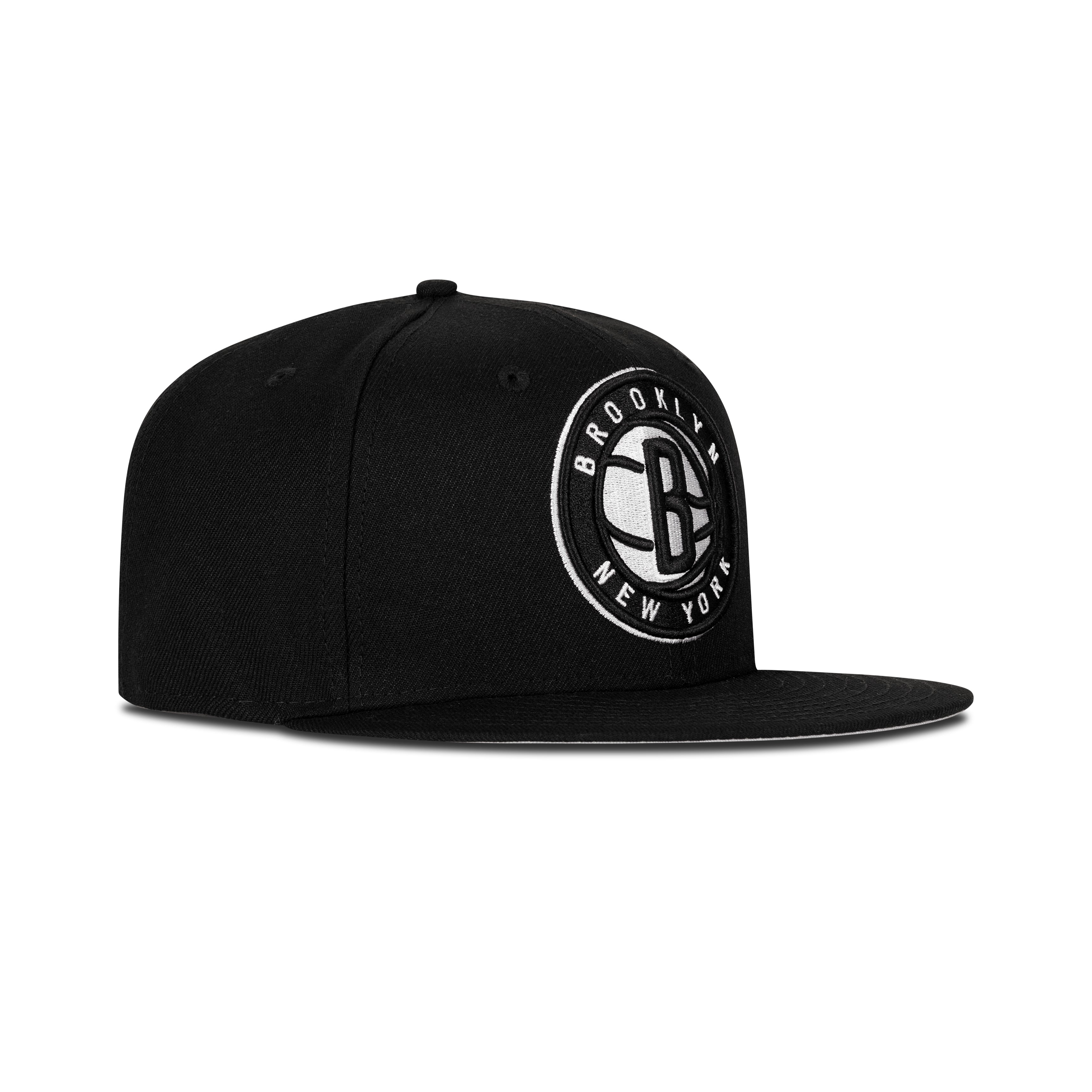 New Era  Brooklyn Nets Fitted Grey Bottom 