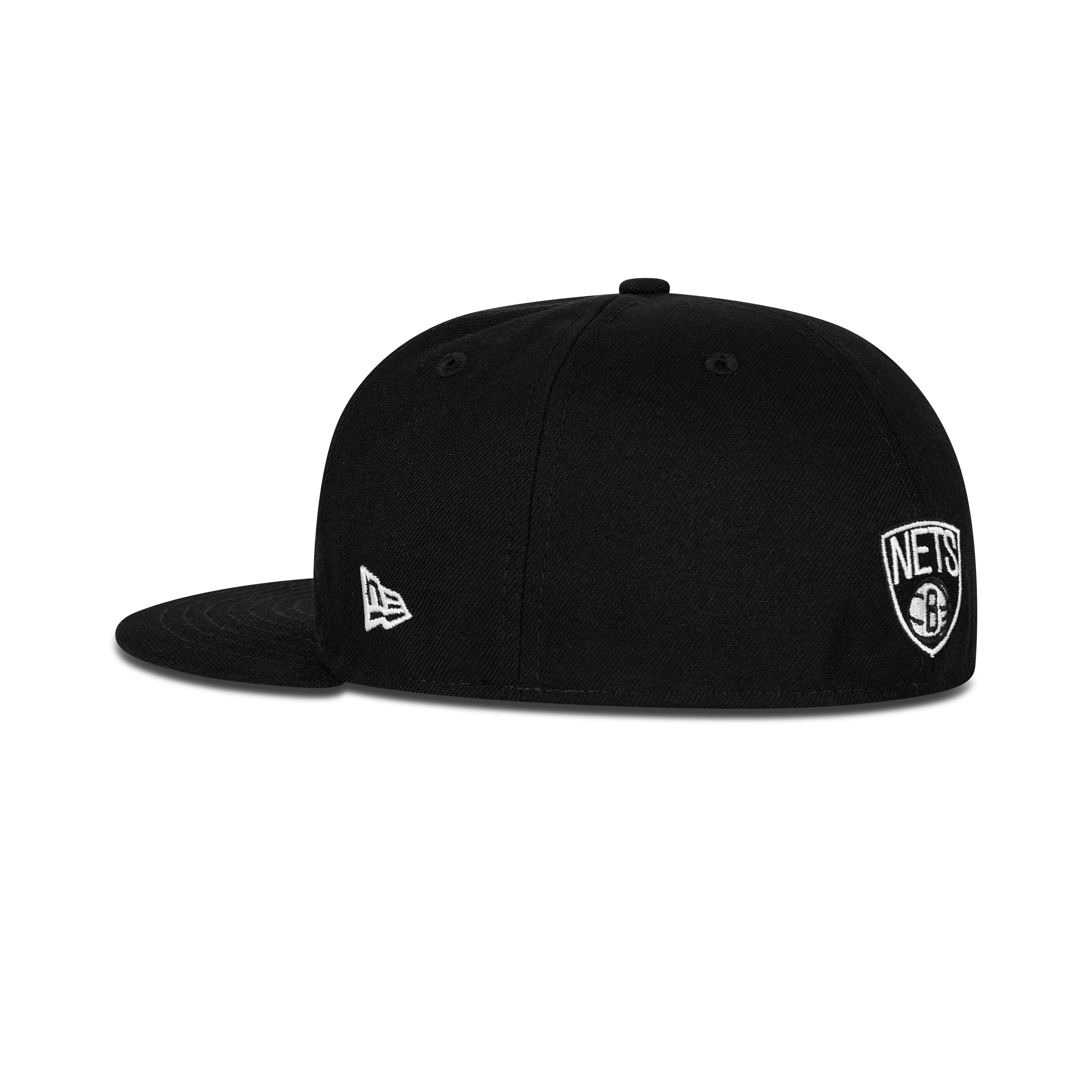 New Era  Brooklyn Nets Fitted Grey Bottom 