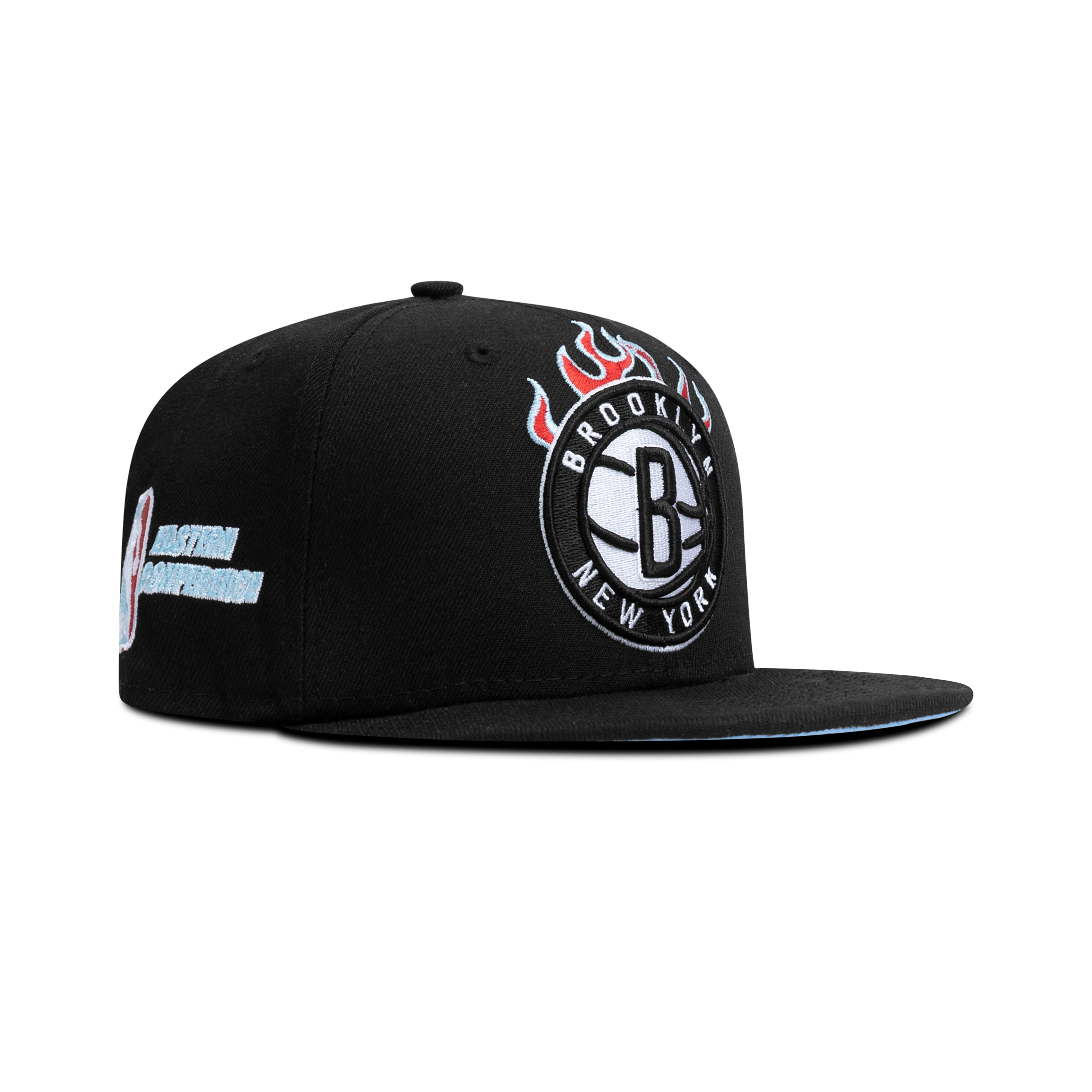 New Era Brooklyn Nets Fitted Sky Blue Bottom 