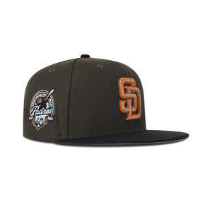 New Era San Diego Padres Fitted Grey Bottom "Brown Black Copper"  (40th Anniversary Embroidery)