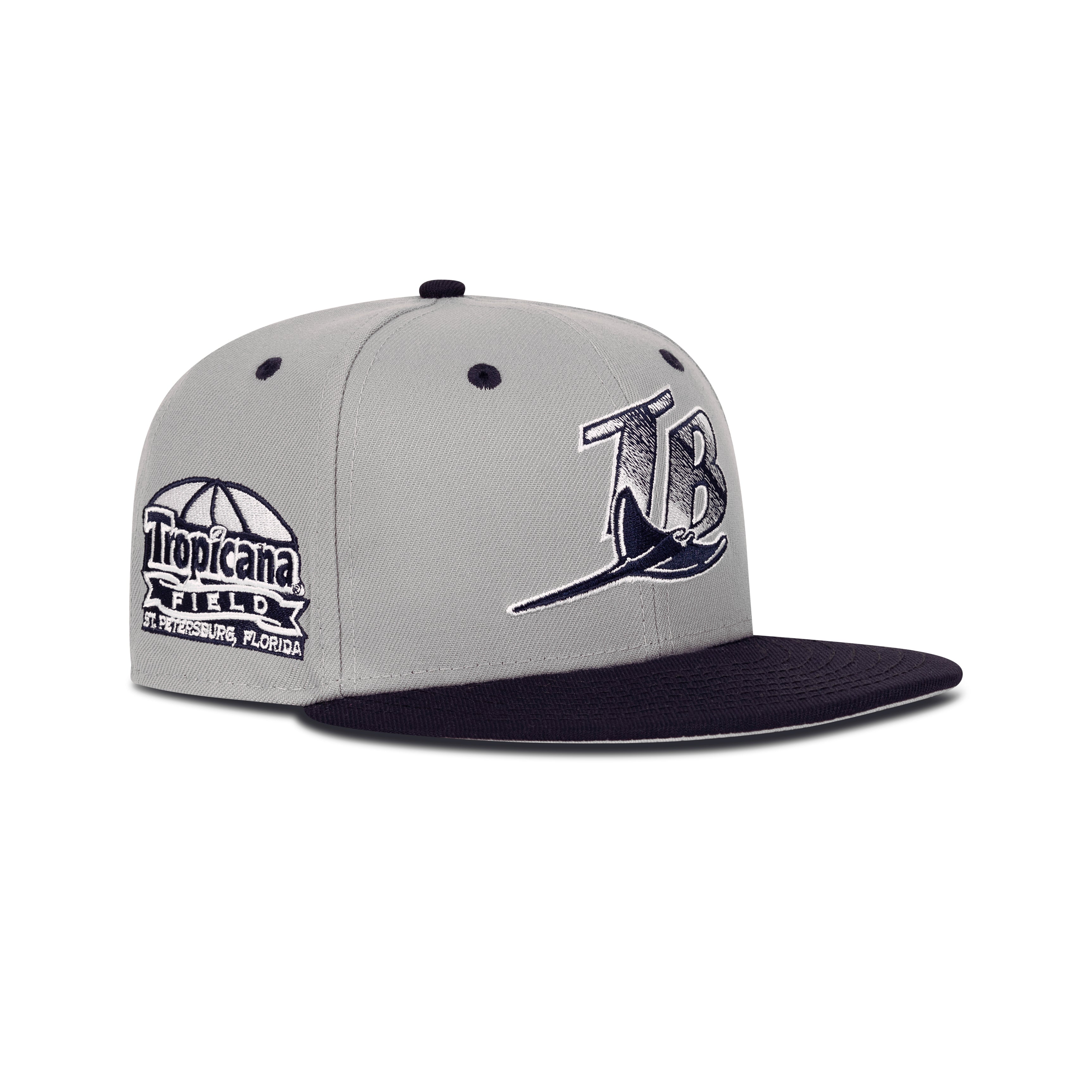 New Era Tampa Bay Rays Fitted Grey Bottom 