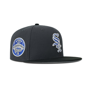 New Era Chicago White Sox Fitted Grey Bottom "Grey Black Royal" (75 Years Comiskey Park Embroidery)