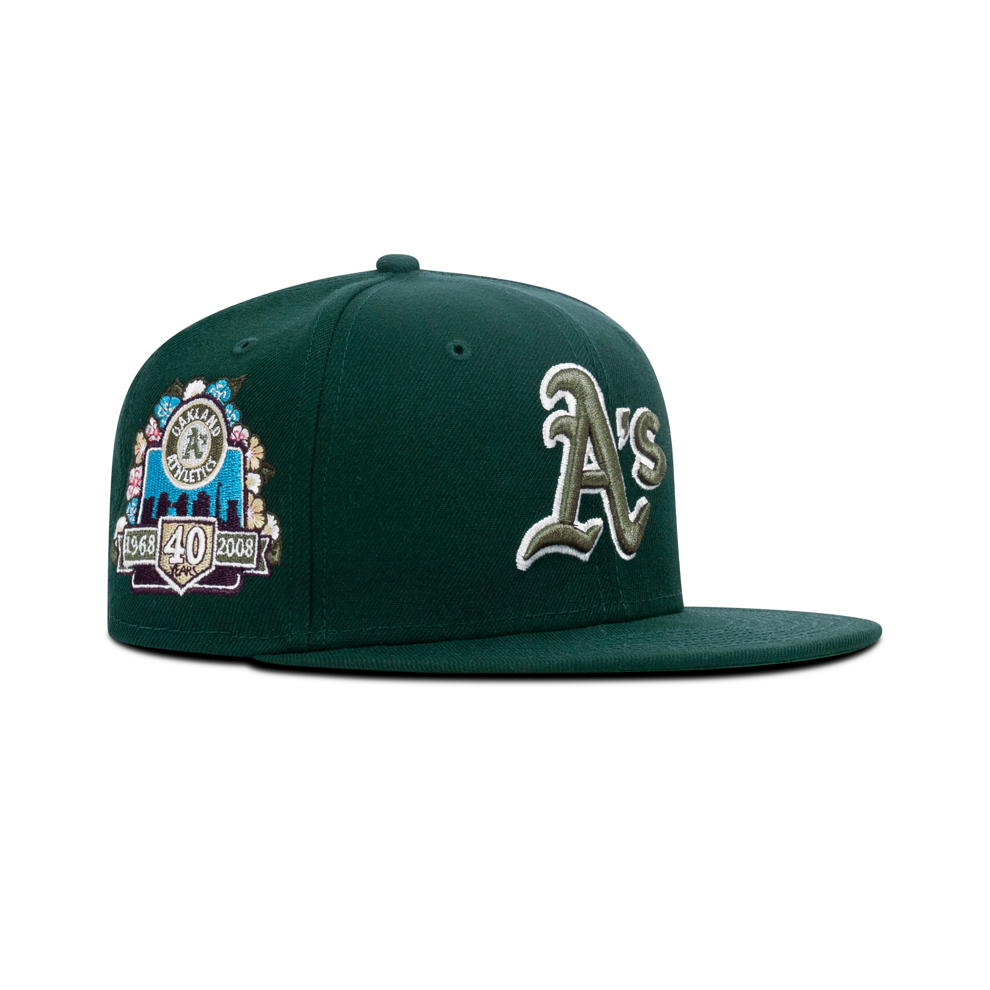 New Era Oakland's Athletics Botanical Fitted Dark Green Bottom 