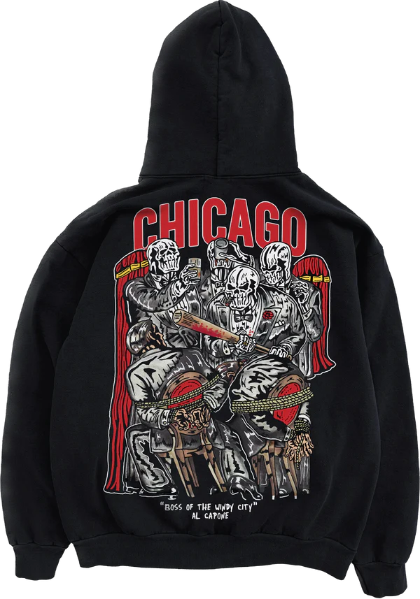 Warren Lotas Boss Of The Windy City Stone Washed Hoodie 