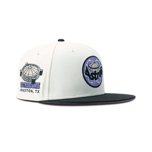 New Era Houston Astros Fitted Lavender Bottom 