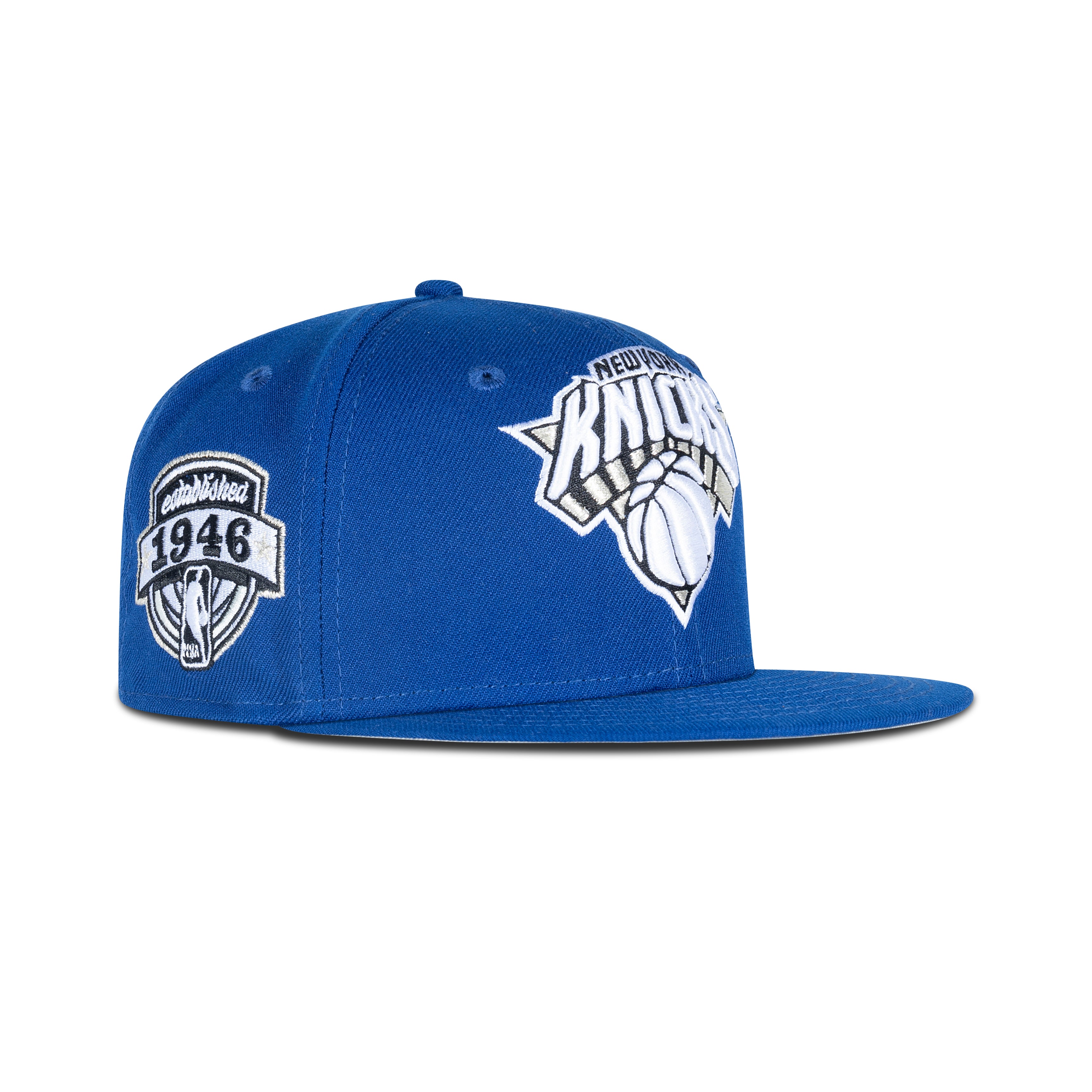 New Era New York Knicks Fitted Grey Bottom 