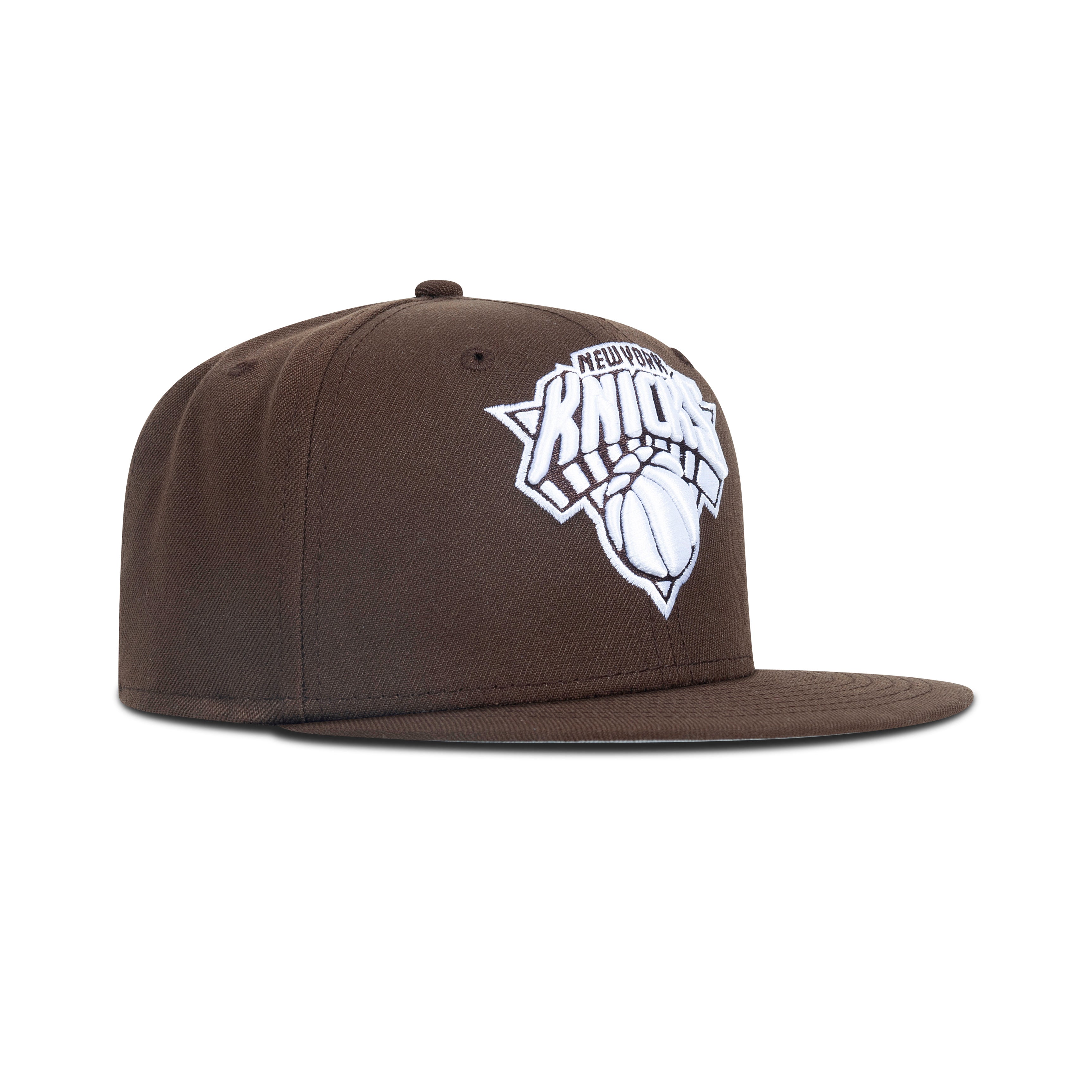 New Era New York Knicks  Fitted Grey Bottom 