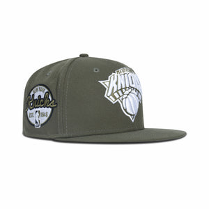 New Era New York Knicks Fitted Grey Bottom 