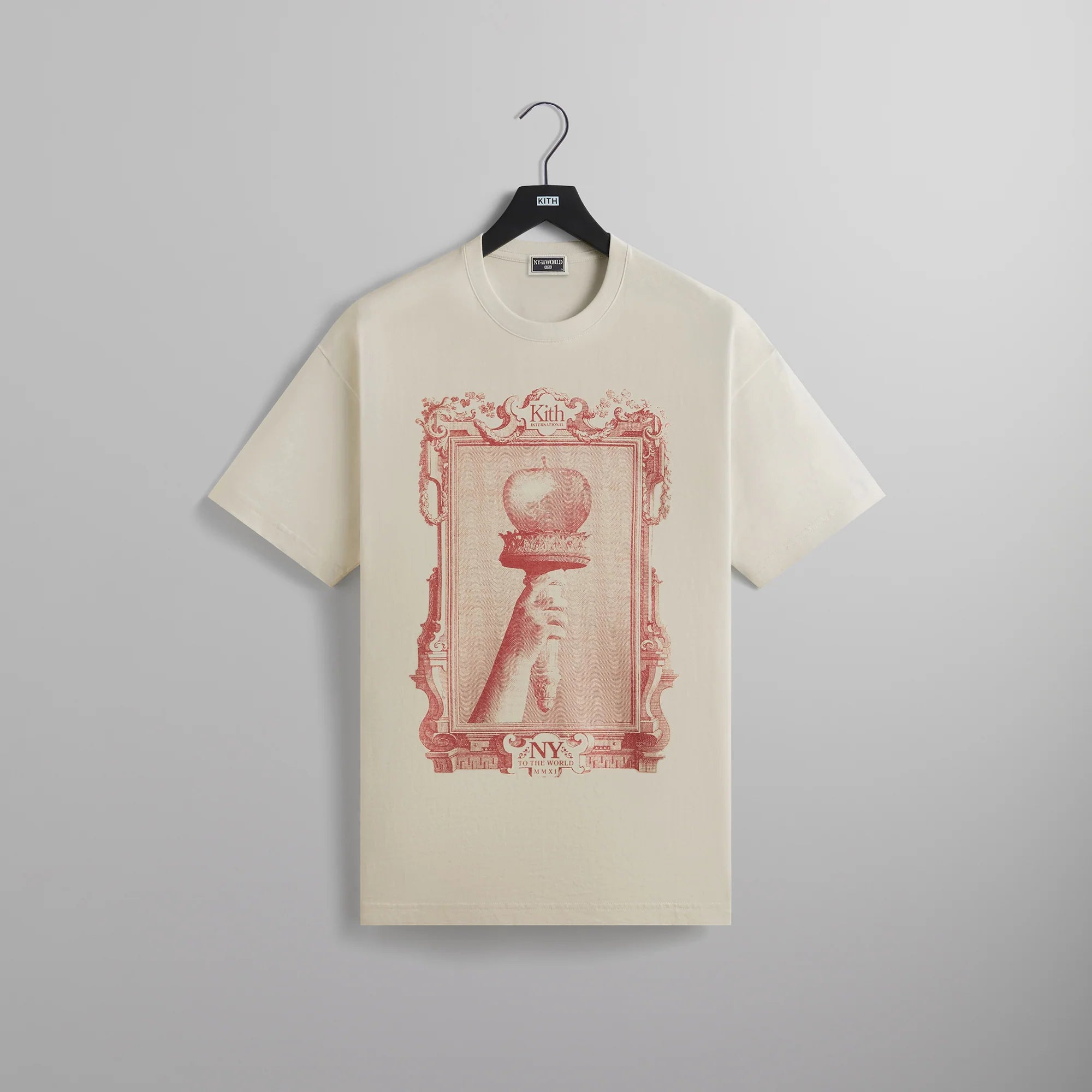 Kith NY To The World Liberty Apple Flame Vintage Tee 