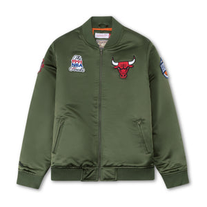 Mitchell & Ness NBA Chicago Bulls Satin Bomber Jacket 