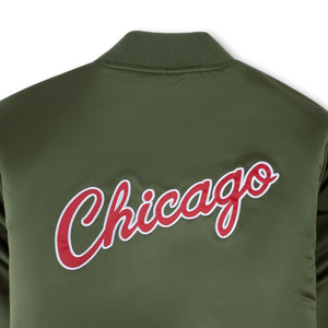 Mitchell & Ness NBA Chicago Bulls Satin Bomber Jacket 