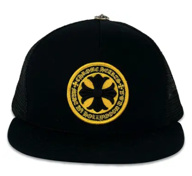 Chrome Hearts Plus Cross Seal Stamp Trucker Snapback Hat 