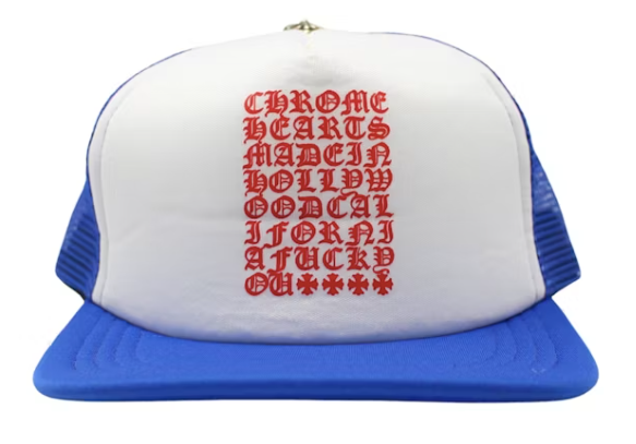 Chrome Hearts Eyechart Trucker Hat 