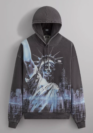 Kith NY to the World Neon Liberty Vintage Nelson Hoodie 