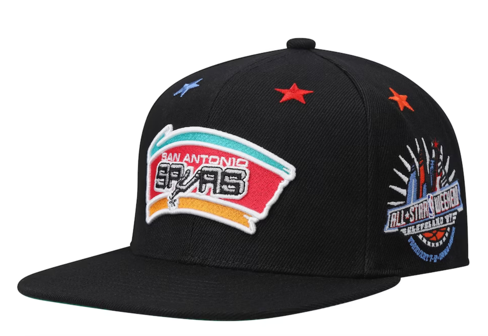 Mitchell & Ness San Antonio Spurs 1997 Top Star Snapback Green Bottom 