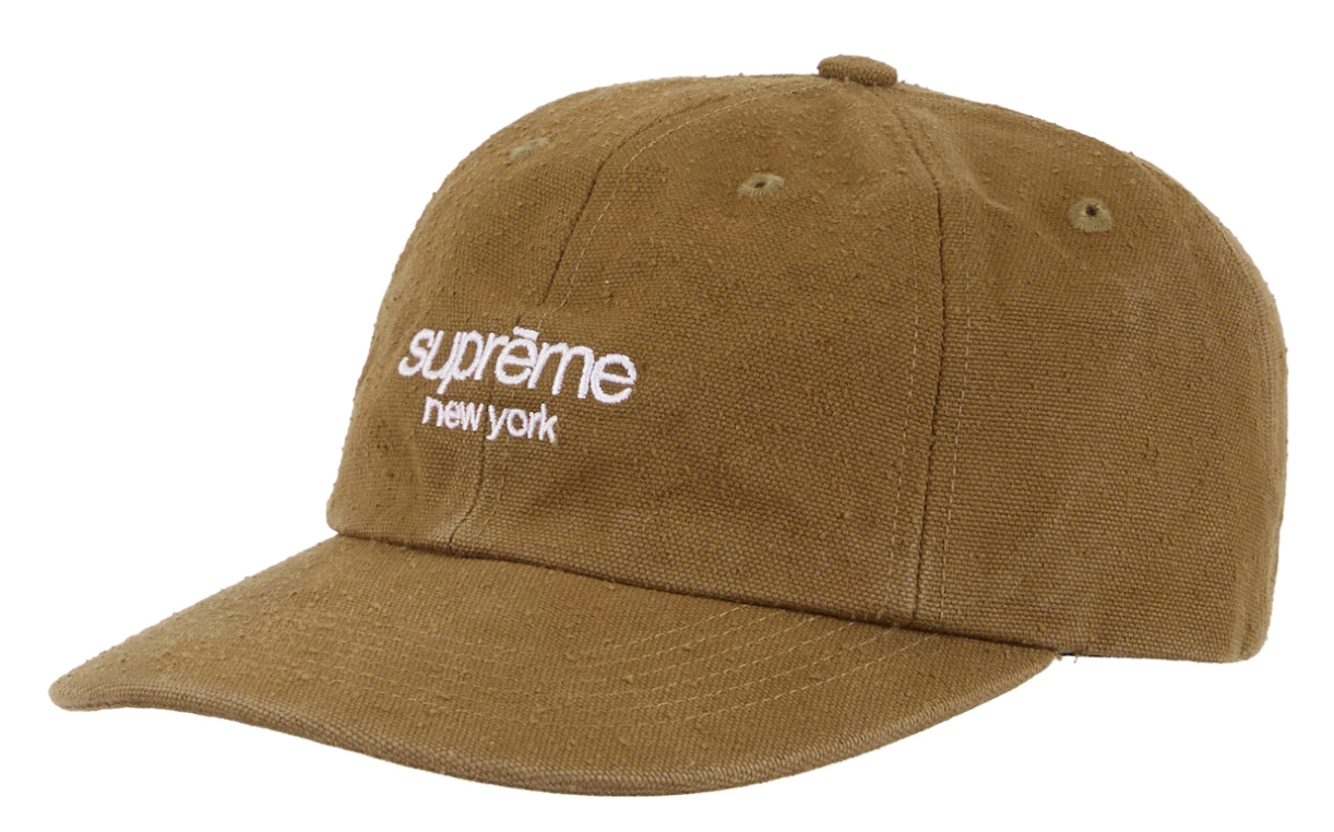 Supreme Napped Canvas 6 Panel Dad Hat 