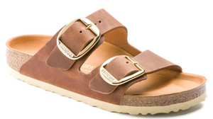 Womens Birkenstock Arizona Big Buckle Oiled Leather Sandals 