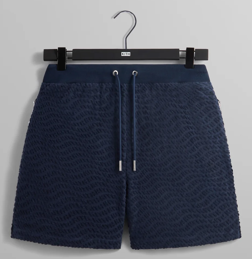 Kith Wavy Monogram Terry Graham Shorts 