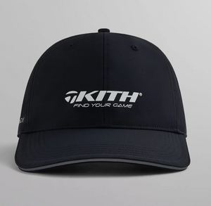 Kith Reflective Heat Transfer Nylon Dad Hat "Black White"