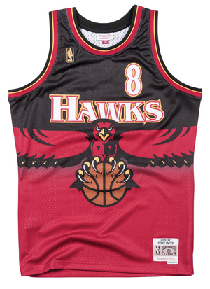 Mitchell & Ness NBA Atlanta Hawks Steve Smith 1996-1997 Swingman Road Jersey "Scarlet"