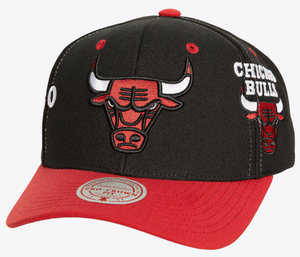 Mitchell & Ness Chicago Bulls Overbite Pro Snapback Grey Bottom 