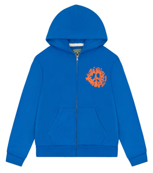 Denim Tears Denim University Zip Hoodie “Royal Blue”